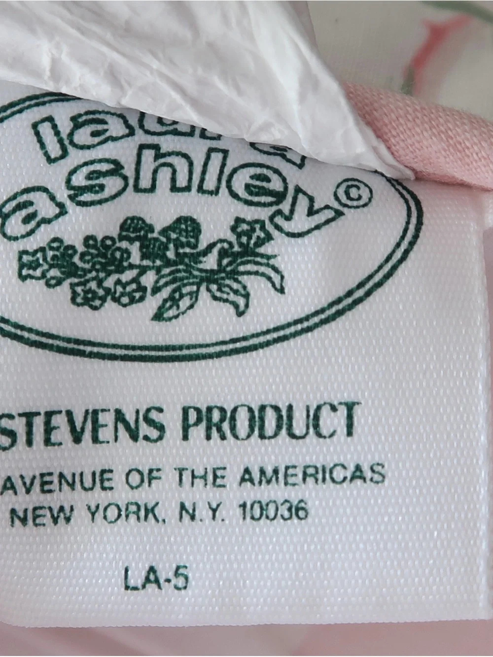 Vintage Laura Ashley Twin Comforter Pink Rose Floral Reversible Striped Cottage